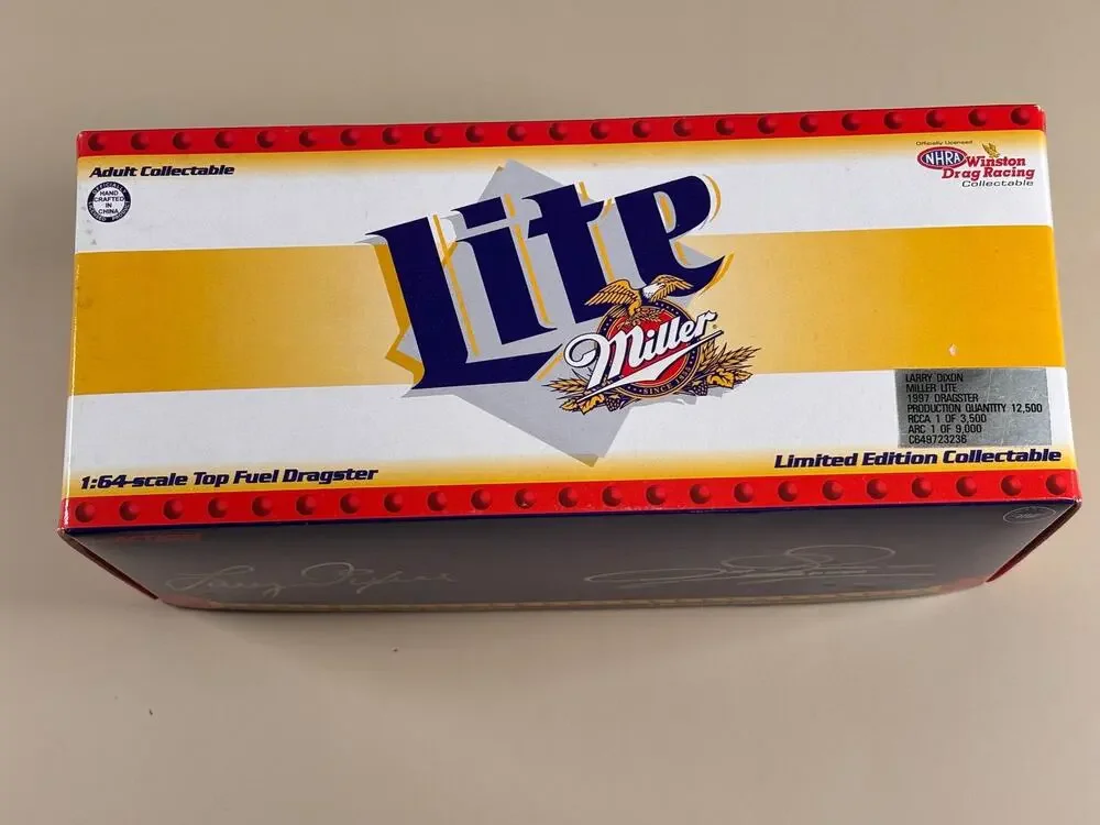 Larry Dixon Miller Lite 1997 Dragster 1:64 scale diecast New NASCAR Action Race